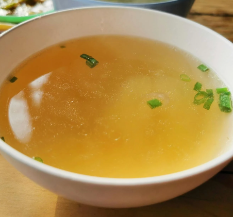 Clear soup